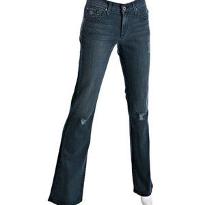 JAMES JEANS Steel Blue Distressed Reboot sz 25 0